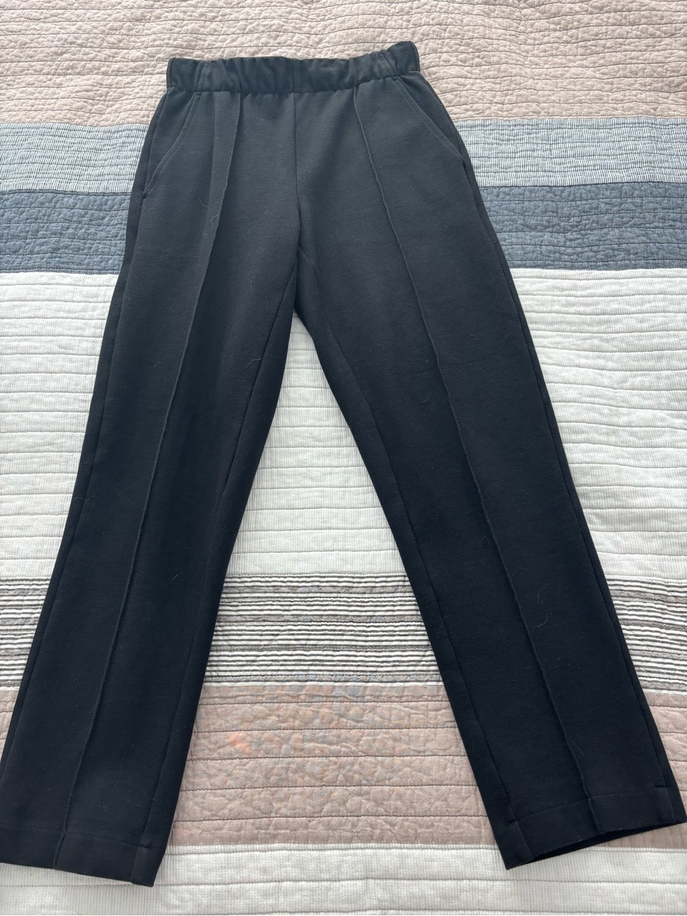 Everlane The Dream Pant Black Unisex Tailored Knit Pants